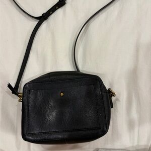 Madewell Black Leather Crossbody Bag